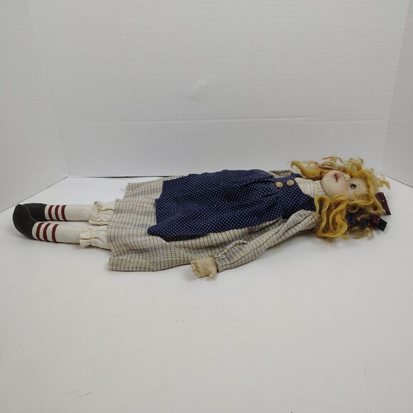 OOAK 1999 “Mary Sunshine” by Dianne Adam – Signed Handmade Folk Art Doll 22" - Picture 13 of 14